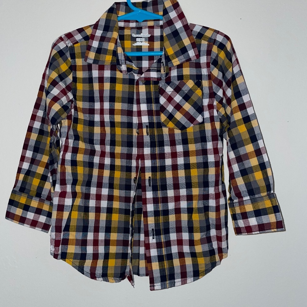 Burgundy, Yellow, White and Navy Blue 3T